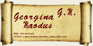 Georgina Maoduš vizit kartica